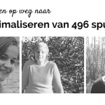 drie vrouwen op weg naar het minimaliseren van 496 spullen